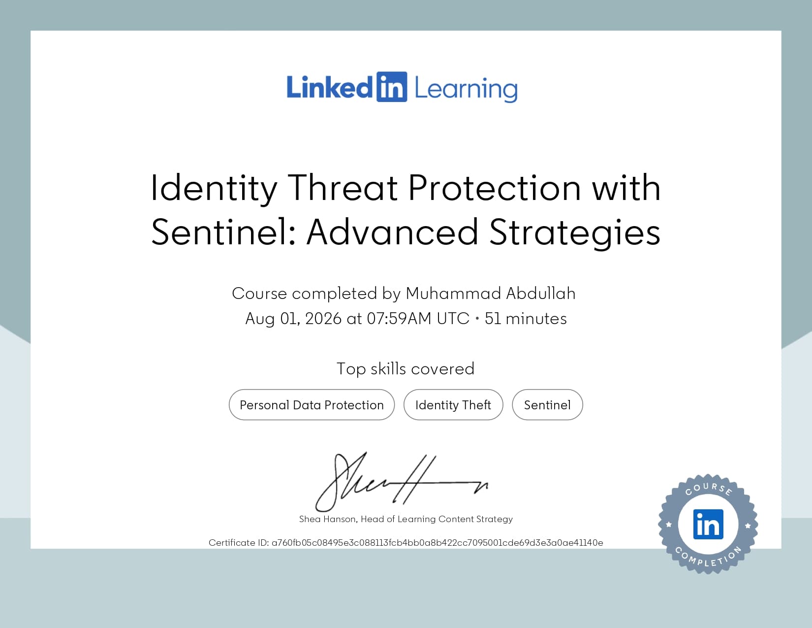 Cyber Security certificate 4