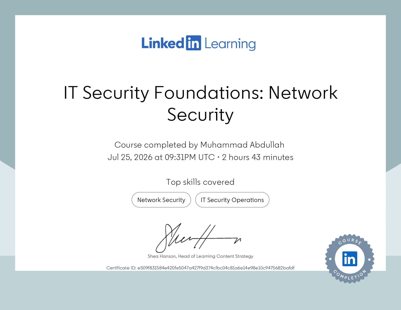Ethical Hacking certificate 3